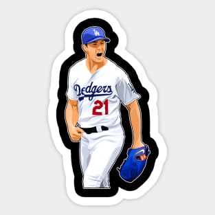 Walker Buehler #21 Celebrates Sticker